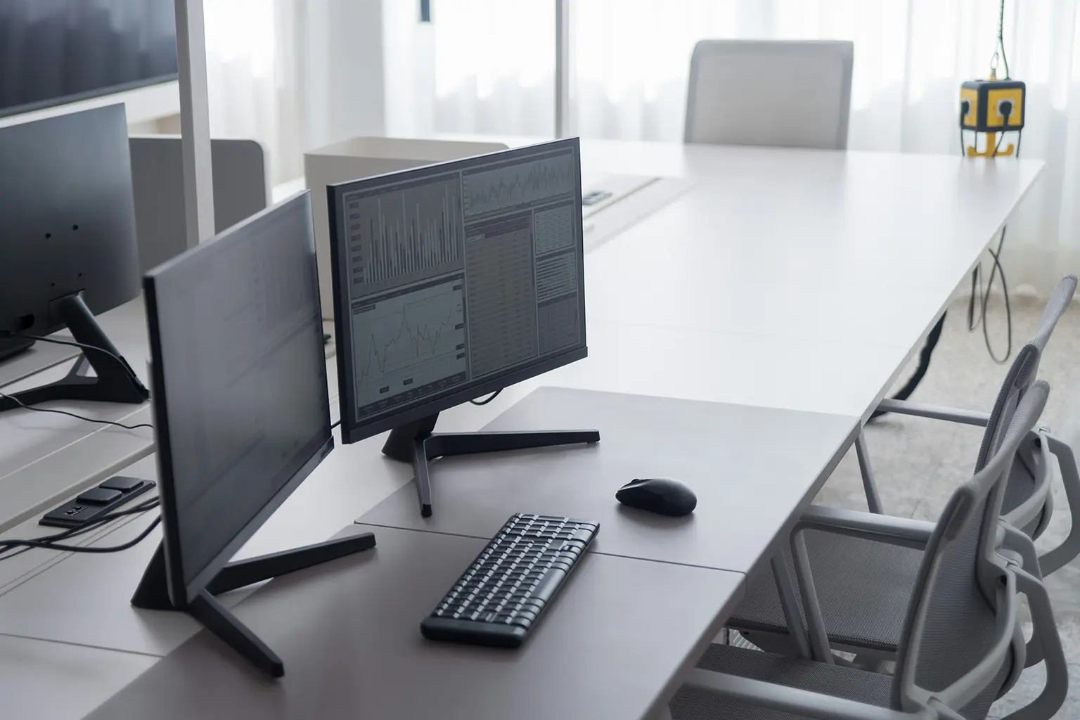 SharkTec Business-PC in einem sauberen Arbeitsplatz-Setup